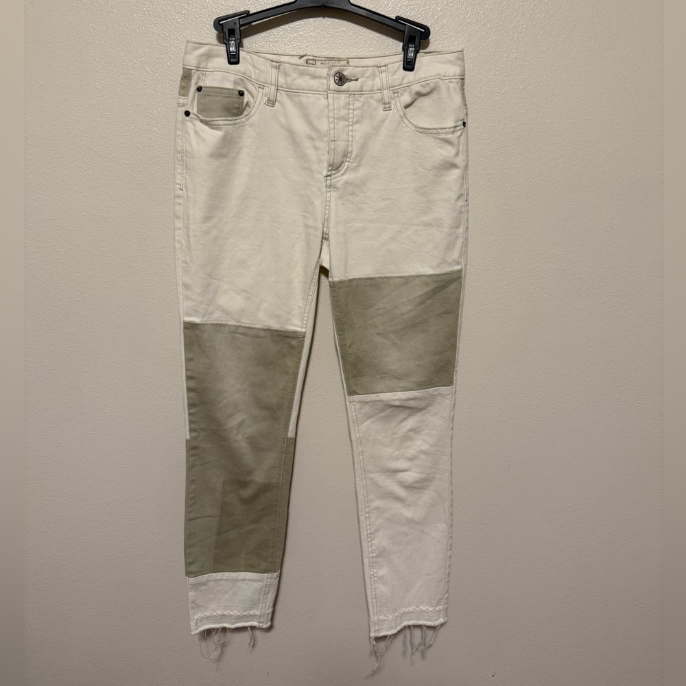 Free People Patchwork Skinny Jeans | Size 29
